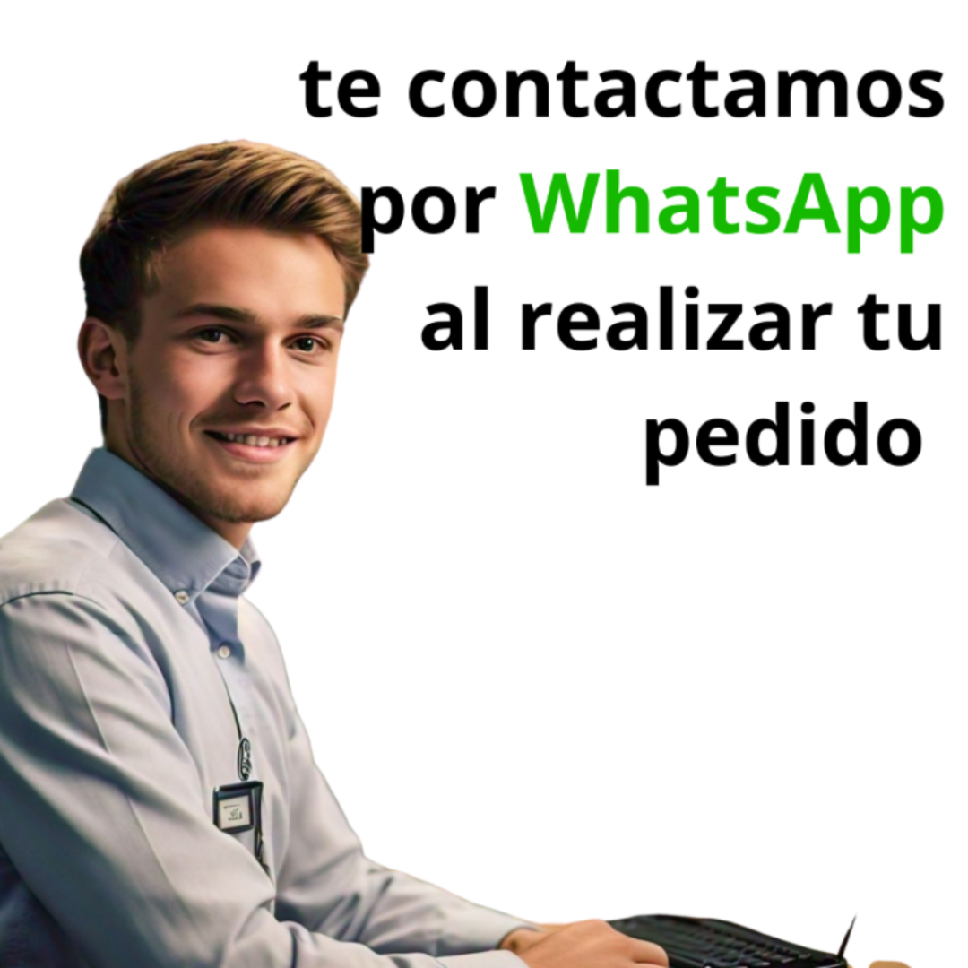 te contactamos por whatsapp al realizar tu pedido